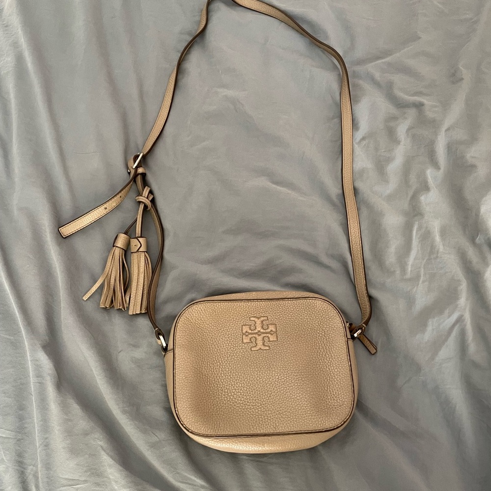 Taupe Tori Burch crossbody